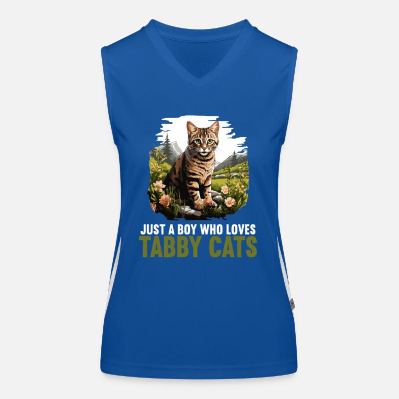 Tabby Kätzchen Tabby Katze Funktionelles Kontrast-Tank Top für Frauen