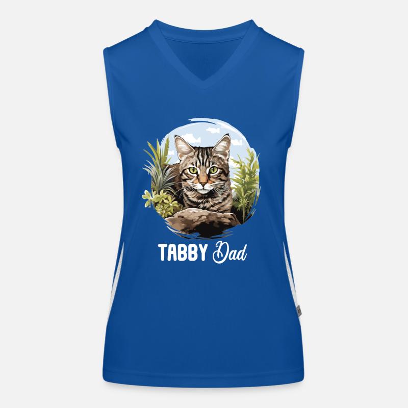 Tabby Kätzchen Tabby Katze Funktionelles Kontrast-Tank Top für Frauen