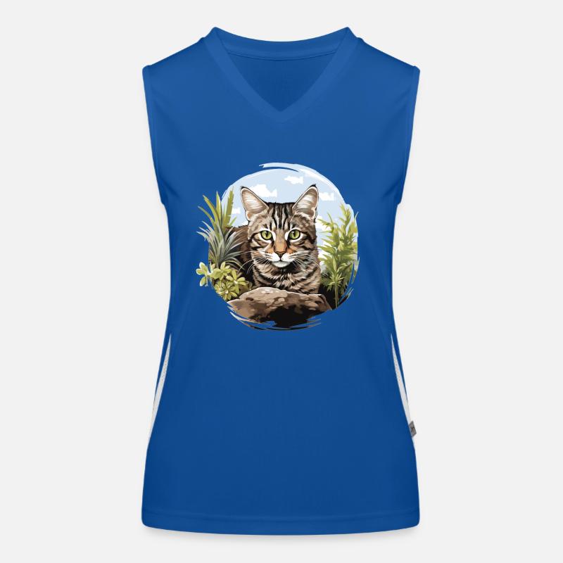 Tabby Kitten Tabby Cat Women's Functional Contrast Tank Top