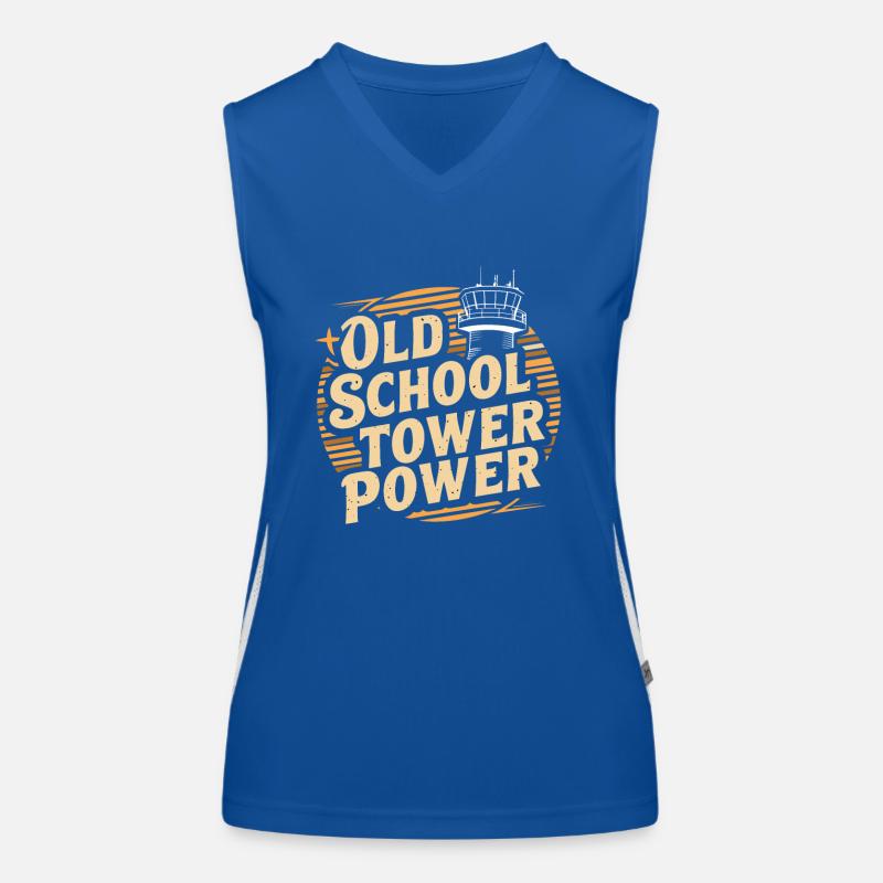Air Traffic Controller Aircraft Flight Service Funktionelles Kontrast-Tank Top für Frauen
