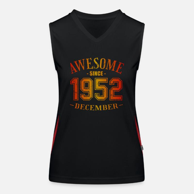 December 1952 - Geburtstag im Dezember Awesome Funktionelles Kontrast-Tank Top für Frauen