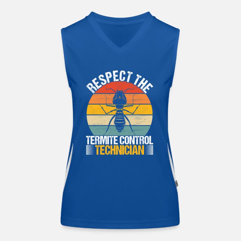 Pest Control Exterminator Women's Functional Contrast Tank Top
