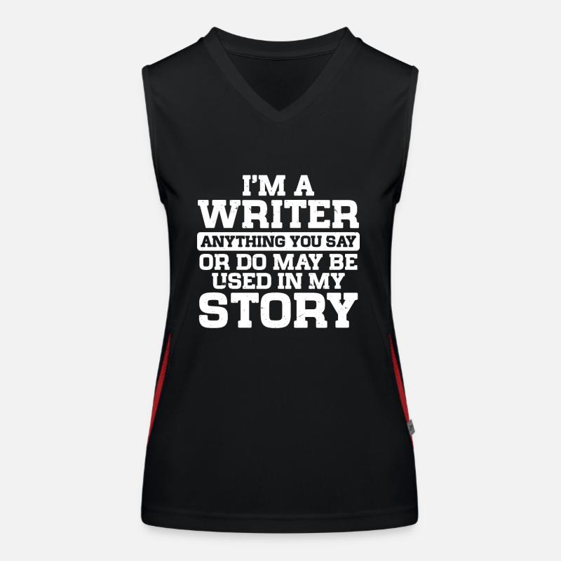 Author Writer Women's Functional Contrast Tank Top