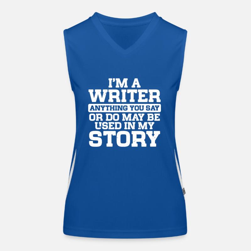 Author Writer Women's Functional Contrast Tank Top