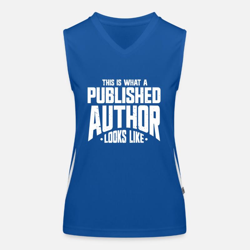 Author Writer Women's Functional Contrast Tank Top