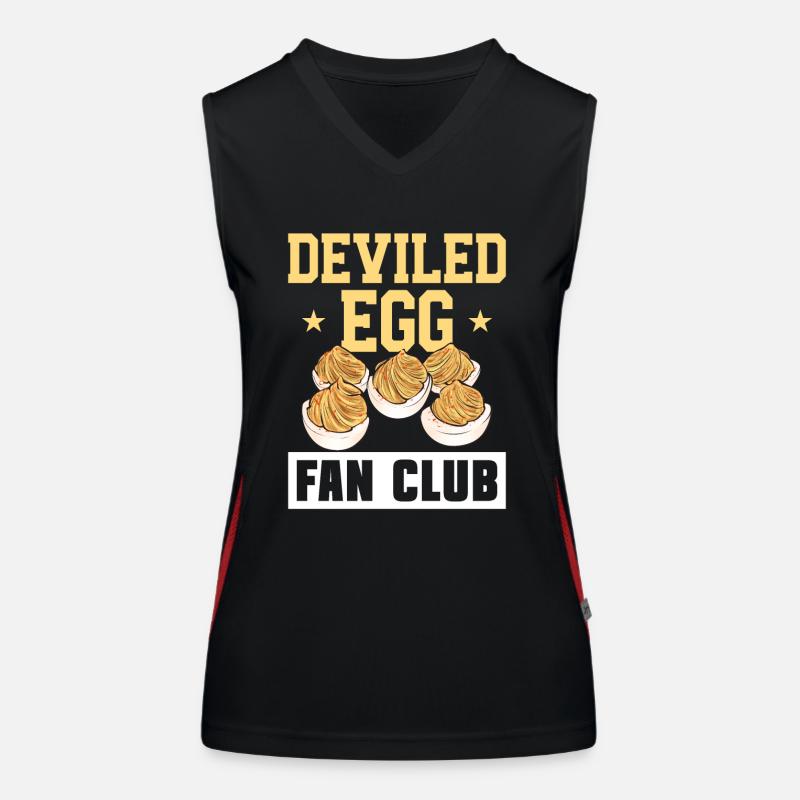 Gefüllte Eier Deviled Eggs Funktionelles Kontrast-Tank Top für Frauen