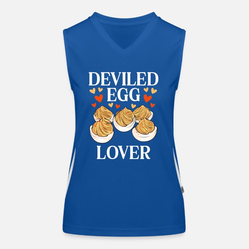 Gefüllte Eier Deviled Eggs Funktionelles Kontrast-Tank Top für Frauen