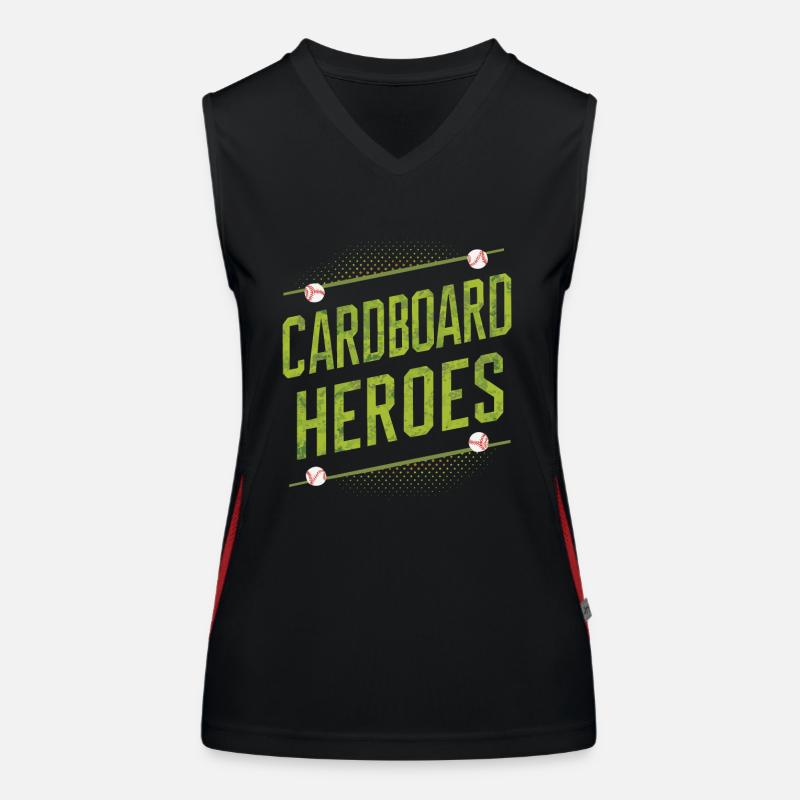 Baseball Cards Baseball Player Baseball Fan Gift Funktionelles Kontrast-Tank Top für Frauen