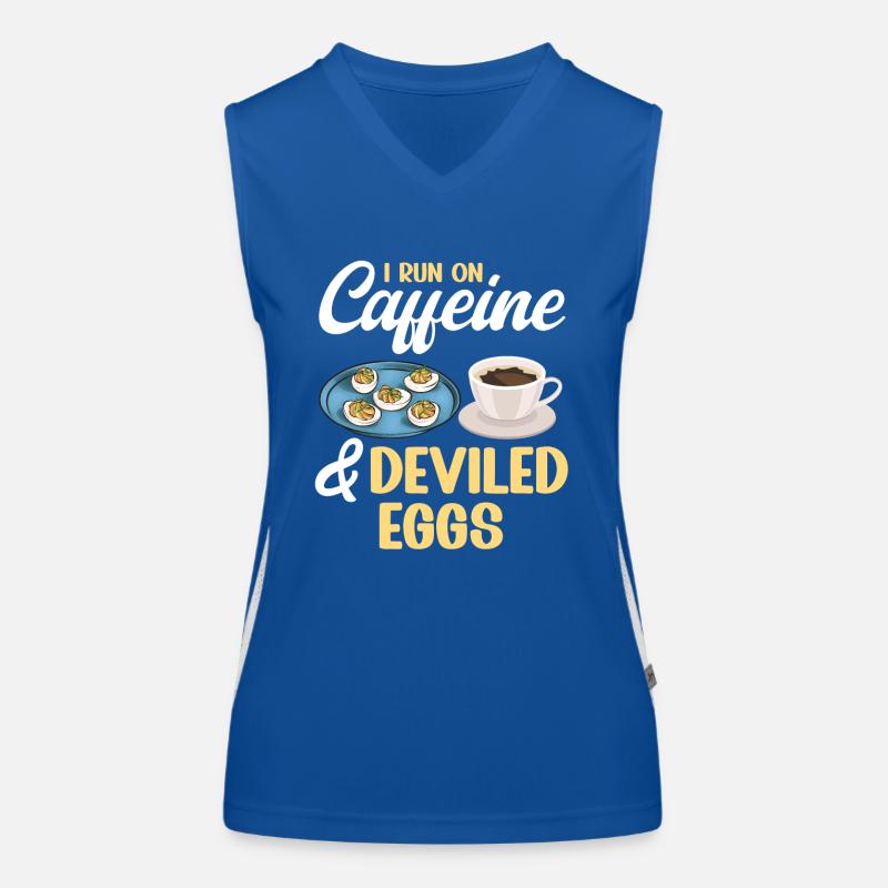 Gefüllte Eier Deviled Eggs Funktionelles Kontrast-Tank Top für Frauen