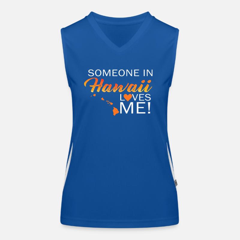 Quelqu’un à Hawaï m’aime Débardeur respirant contrasté Femme
