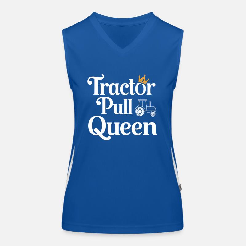 Tractor Pulling Tractor Pulling Tractor Power Farm Funktionelles Kontrast-Tank Top für Frauen