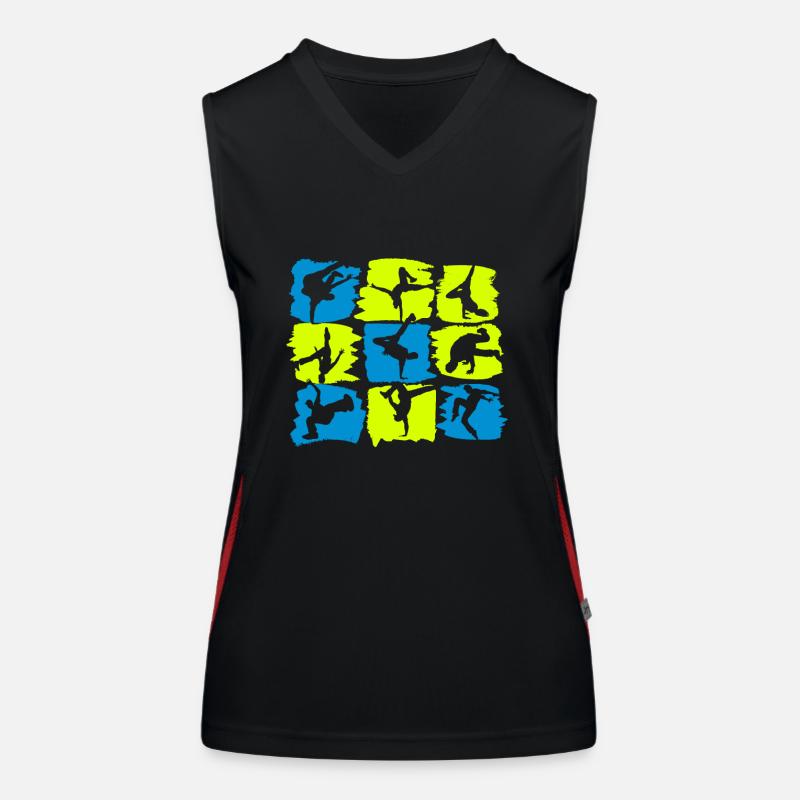 Breakdance Breakdancer - Tänzer B-Boying Geschenk Funktionelles Kontrast-Tank Top für Frauen