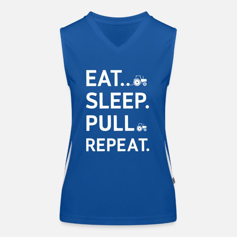 Tractor Pulling Tractor Pulling Tractor Power Farm Women's Functional Contrast Tank Top