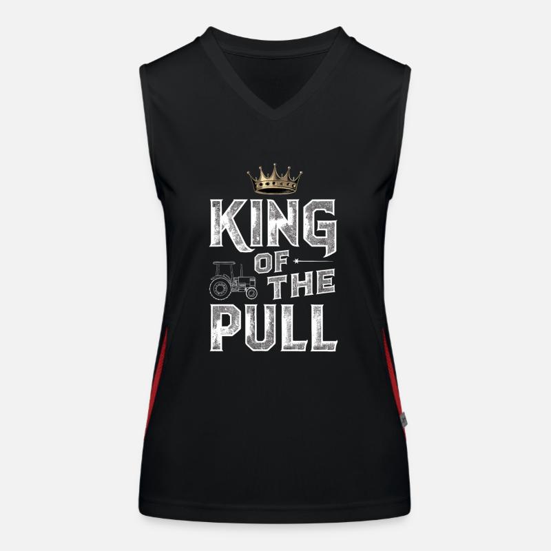 Tractor Pulling Tractor Pulling Tractor Power Farm Women's Functional Contrast Tank Top