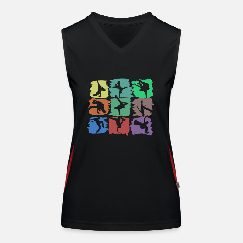 Breakdance et Breakdancer - B-Boying Gift Débardeur respirant contrasté Femme