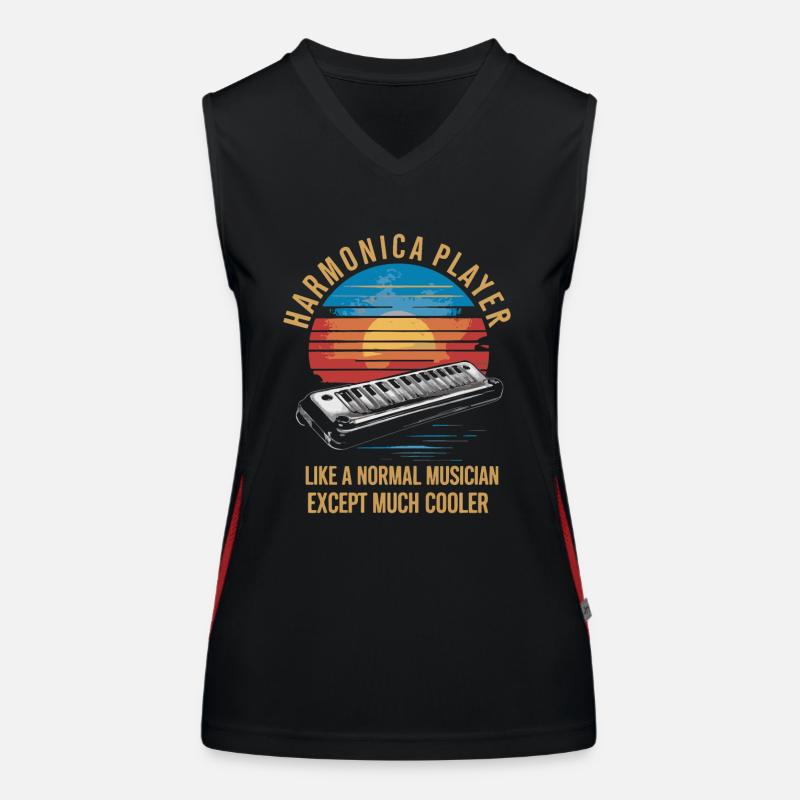 Keytar Keyboard Gift Women's Functional Contrast Tank Top