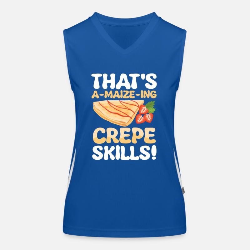 That's a-maize-ing crepe skills Funktionelles Kontrast-Tank Top für Frauen