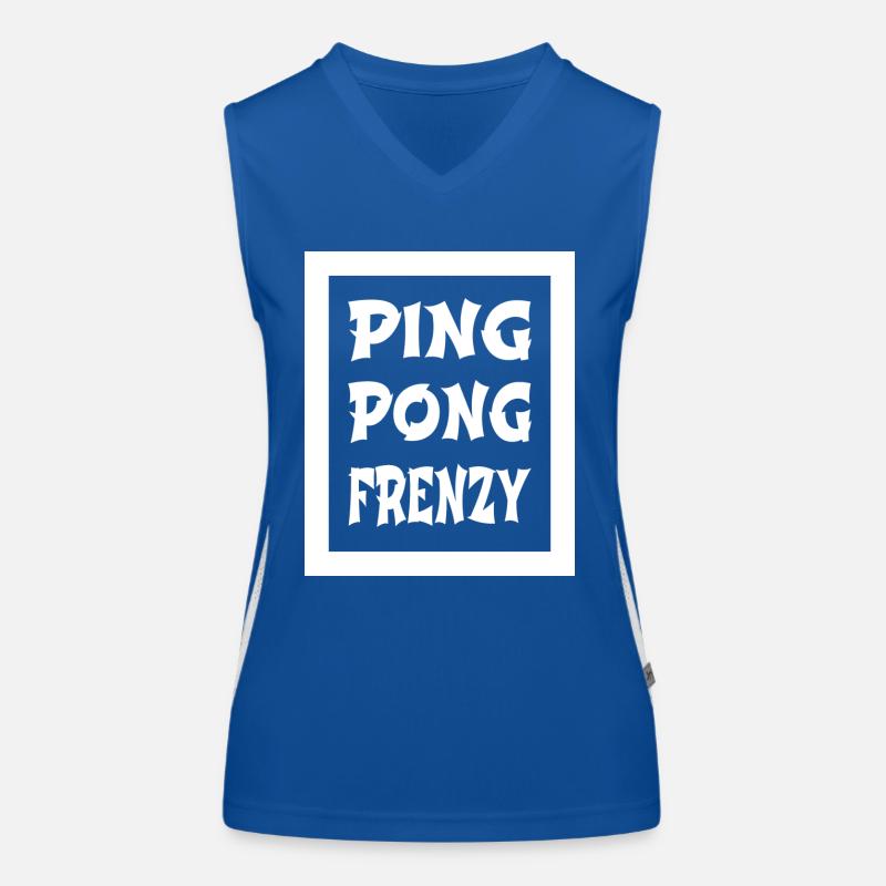 joke table tennis techniques Funktionelles Kontrast-Tank Top für Frauen
