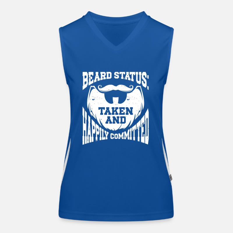 Bart Spruch Bärtiger Vater Ehemann Funktionelles Kontrast-Tank Top für Frauen