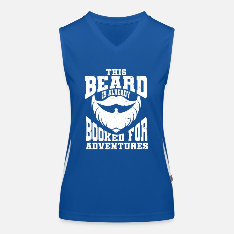 Bart Spruch Bärtiger Vater Ehemann Funktionelles Kontrast-Tank Top für Frauen