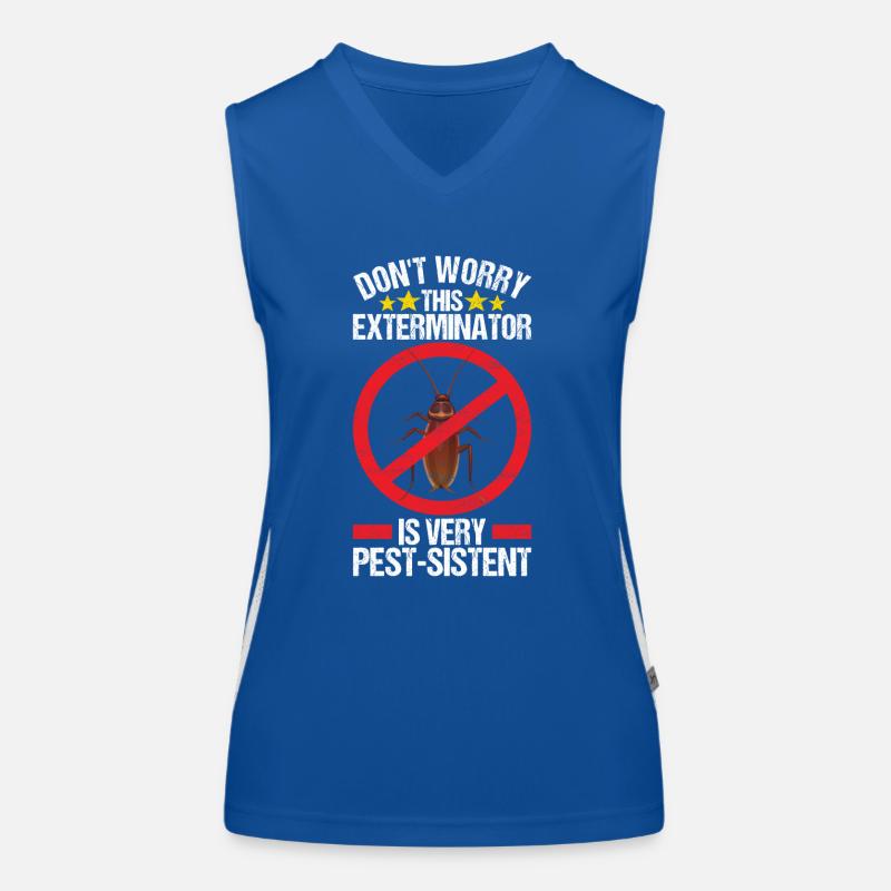 Pest Control Exterminator Women's Functional Contrast Tank Top
