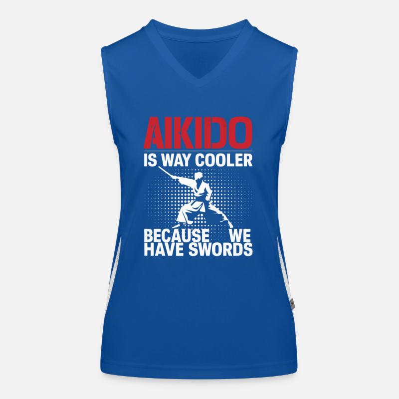 Aikido Kampfsport Geschenk Funktionelles Kontrast-Tank Top für Frauen