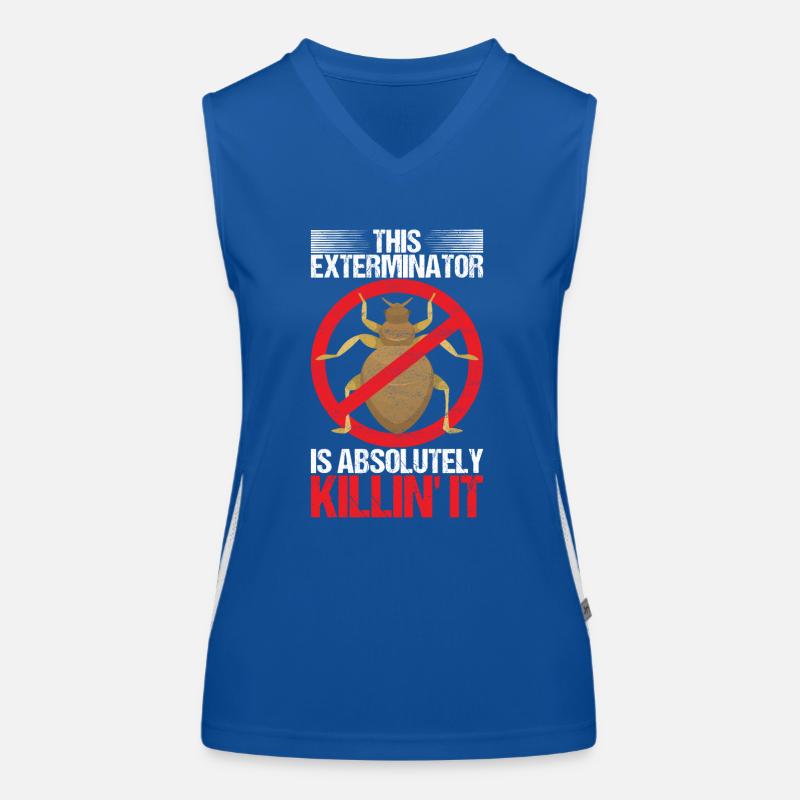 Pest Control Exterminator Women's Functional Contrast Tank Top