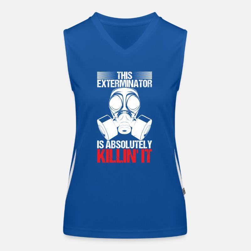 Pest Control Exterminator Women's Functional Contrast Tank Top