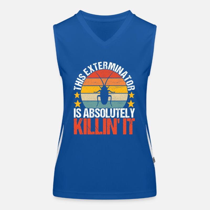 Pest Control Exterminator Women's Functional Contrast Tank Top