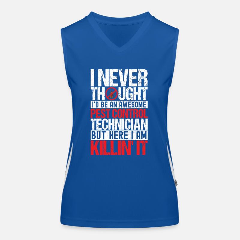 Pest Control Exterminator Women's Functional Contrast Tank Top
