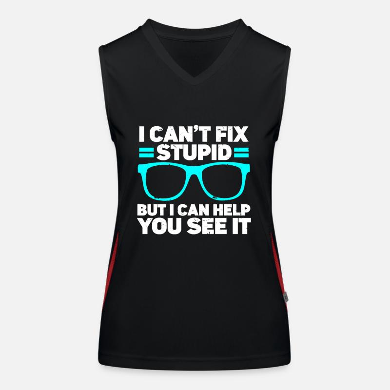 Optometrist Optician Optometry Funktionelles Kontrast-Tank Top für Frauen