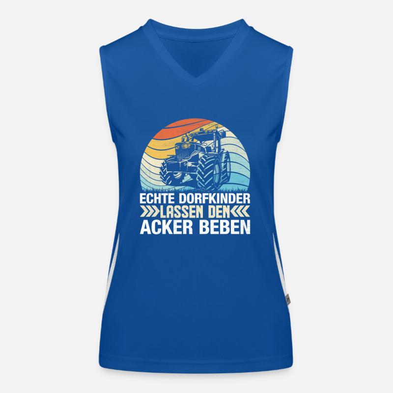 Traktor Funktionelles Kontrast-Tank Top für Frauen