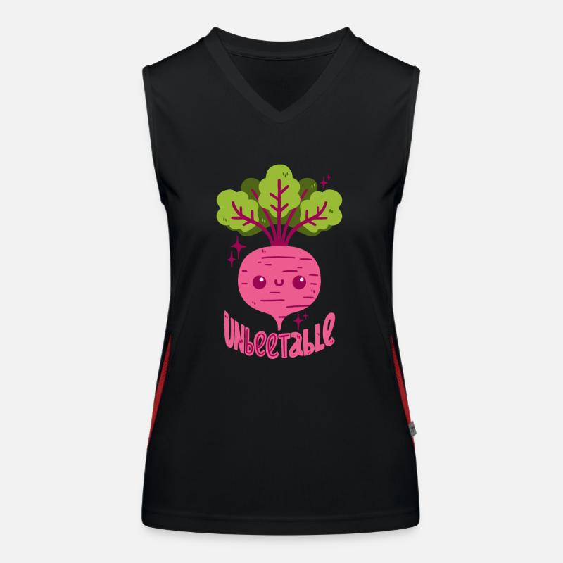 Beetroot pun Women's Functional Contrast Tank Top