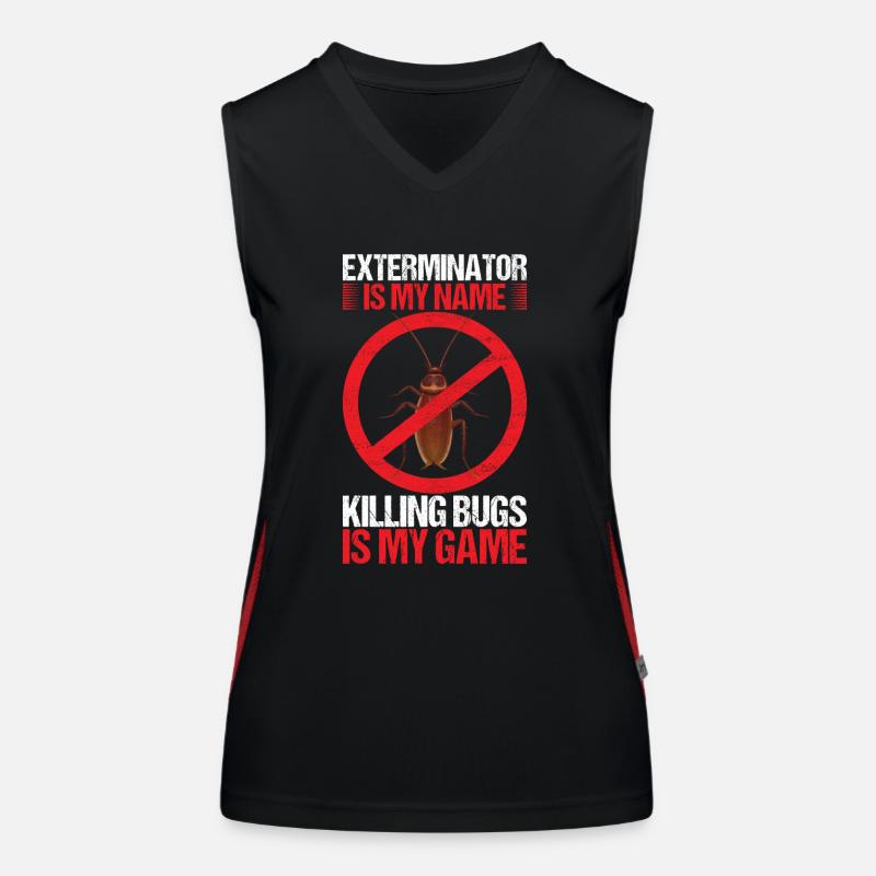Schädlingsbekämpfung Kammerjäger Funktionelles Kontrast-Tank Top für Frauen