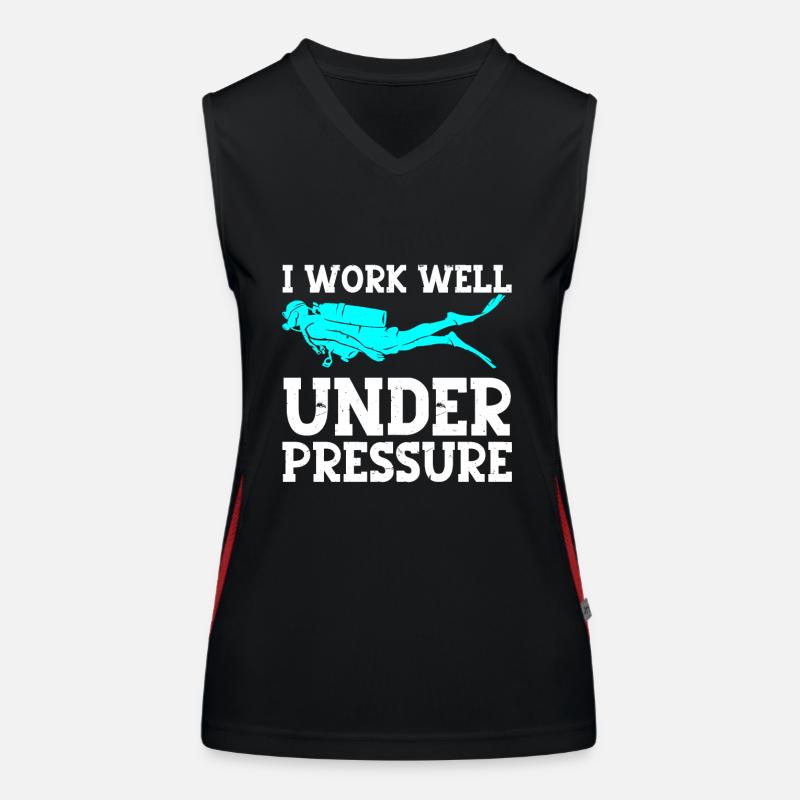 Diving Diver Women's Functional Contrast Tank Top