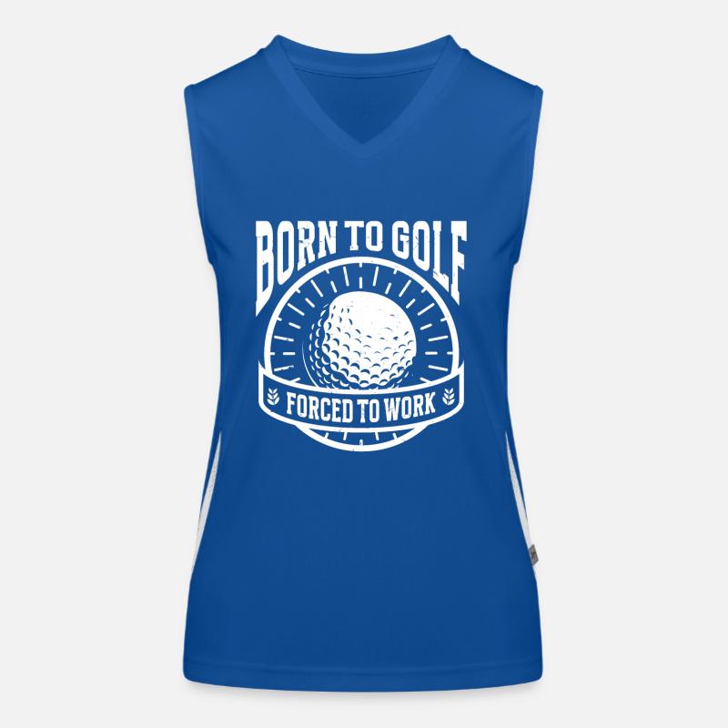 Golf Golfer Funktionelles Kontrast-Tank Top für Frauen