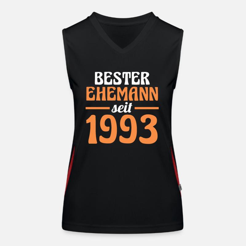 Valentine's Day Best Husband Since 1993 Women's Functional Contrast Tank Top