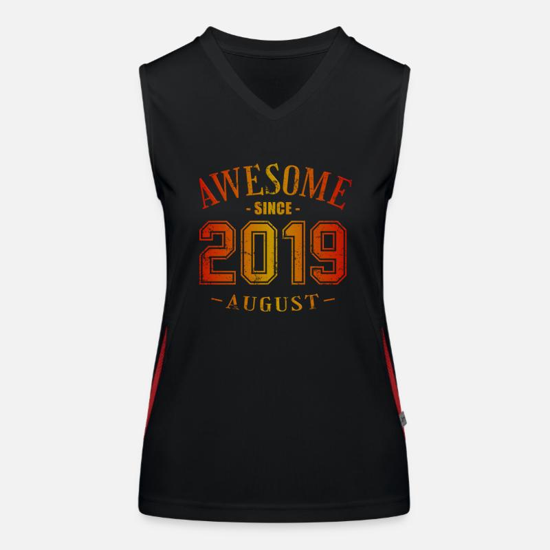 August 2019 - Geburtstag im August Awesome Funktionelles Kontrast-Tank Top für Frauen
