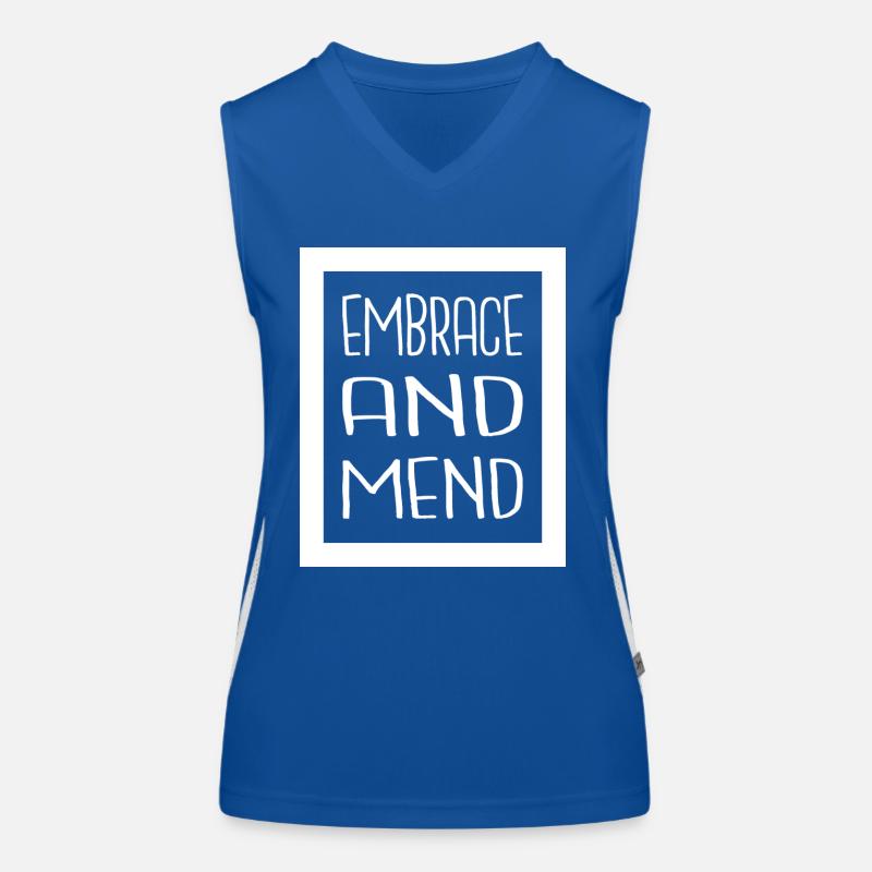 sayings self-healing providing support present Funktionelles Kontrast-Tank Top für Frauen