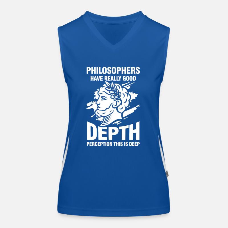 Philosophers Have Really Good Depth Perception Funktionelles Kontrast-Tank Top für Frauen