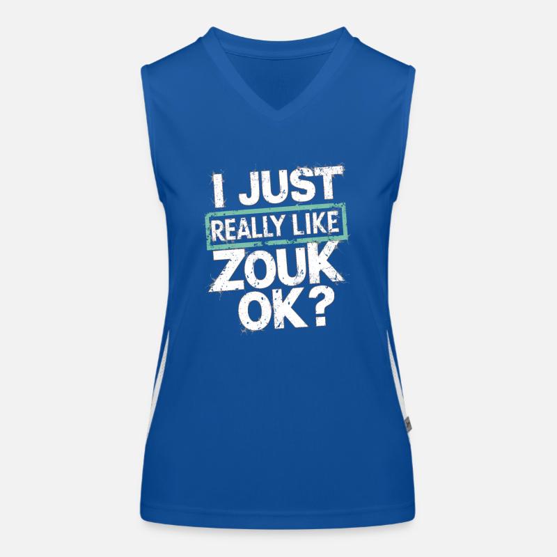 Cadeau de danse Zouk Débardeur respirant contrasté Femme