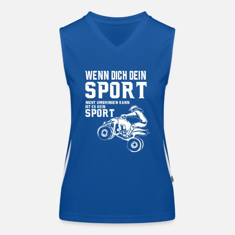 Quad Spruch ATV Quad Offroad Funktionelles Kontrast-Tank Top für Frauen