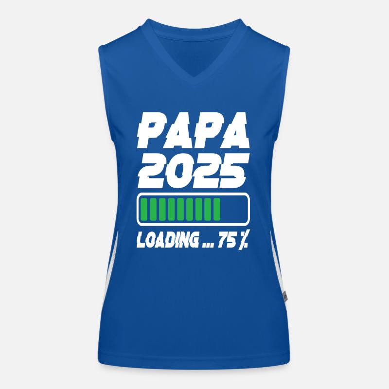 Papa 2025 Loading Funktionelles Kontrast-Tank Top für Frauen