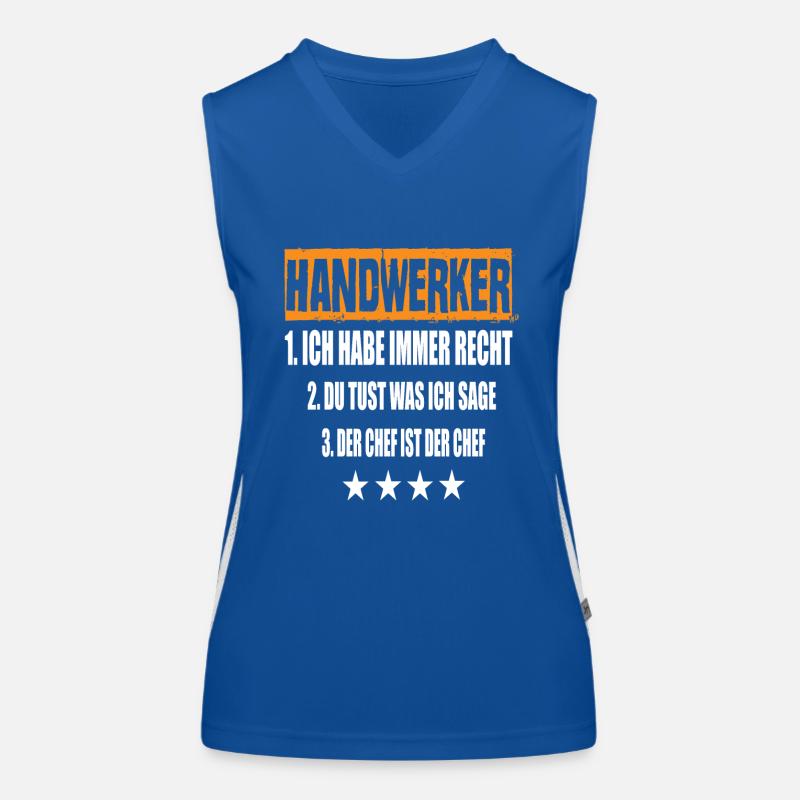 Handwerker Funktionelles Kontrast-Tank Top für Frauen