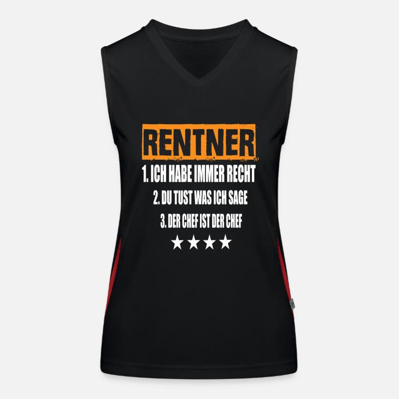 Rentner Funktionelles Kontrast-Tank Top für Frauen