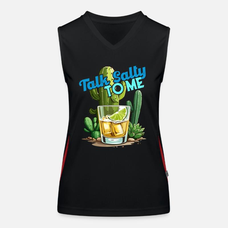 Lustiger Tequila Spruch Cinco De Mayo Design Funktionelles Kontrast-Tank Top für Frauen