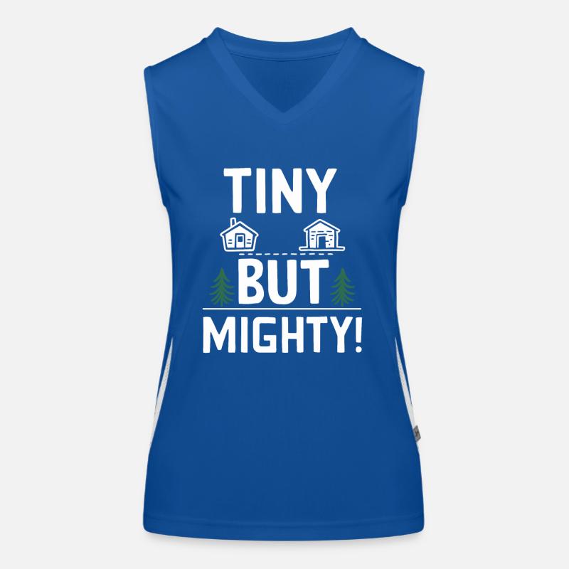 Rolling Tiny House Minimalistischer Lebensstil Funktionelles Kontrast-Tank Top für Frauen