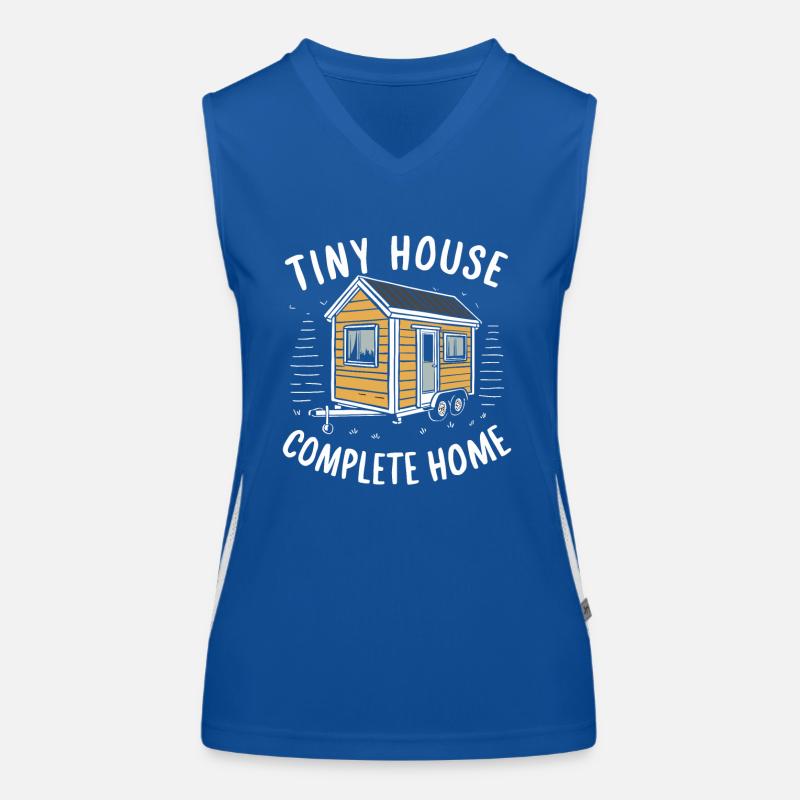 Rolling Tiny House Mode de vie minimaliste Débardeur respirant contrasté Femme