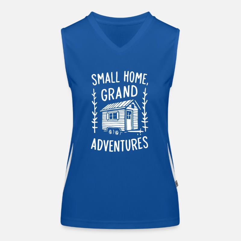 Rolling Tiny House Mode de vie minimaliste Débardeur respirant contrasté Femme