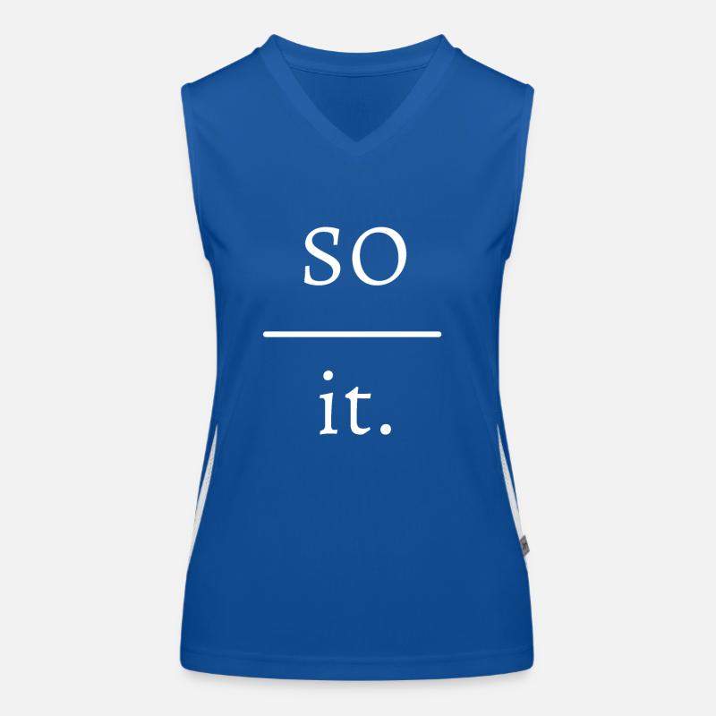 So over it. Women's Functional Contrast Tank Top